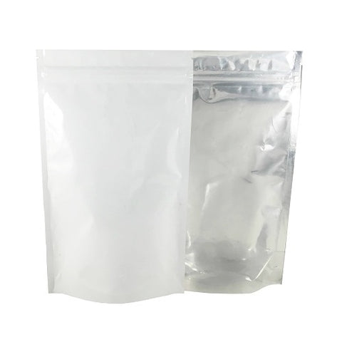 #8 Four Ounce White/Clear Bag