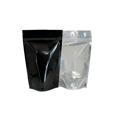 #7 Ounce Black/Clear Bag